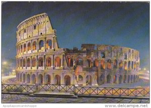 Italy Roma Rome Il Colosseo At Night