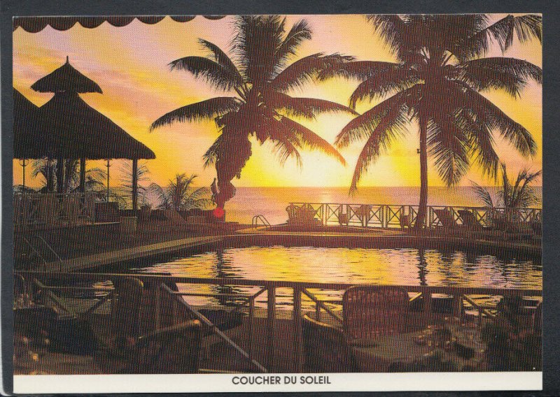 Mauritius Postcard - Sunset Between The Coconut Trees, Melville Hotel   T4173