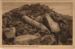 CPA Blindganger bei Craonne - Amerik. Munition (1062949)