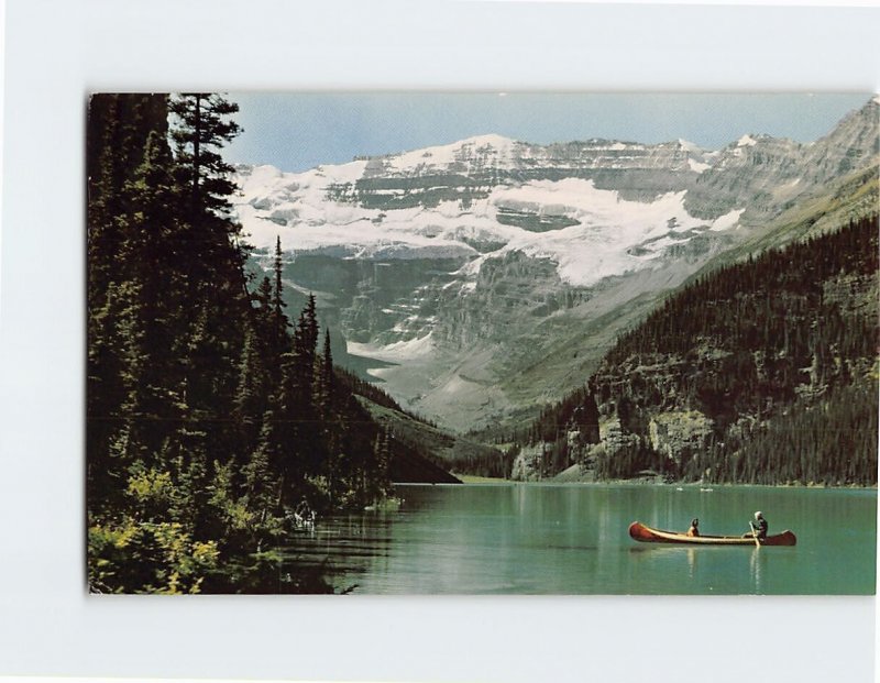 Postcard Lake Louise and Victoria Glacier, Banff National Park, Canada