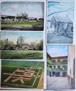 LOT of 61 ANTIQUE POSTCARDS - PRISONS