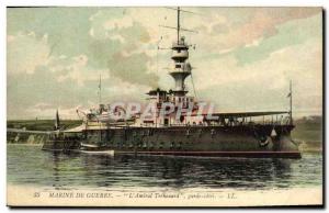 Old Postcard Boat War Admiral L War Marine guard Trehouard ratings