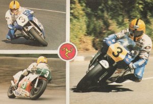 Joey Dunlop Isle Of Man Triple TT Races Winner Postcard