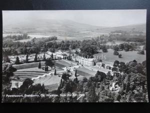 Ireland: Co. Wicklow POWERSCOURT, ENNISKERRY from the Air c1948 Old RP Postcard