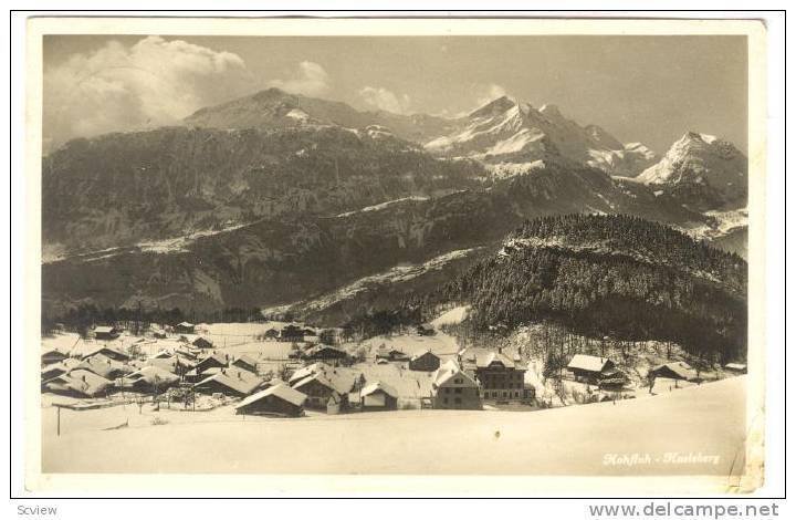 RP; Aerial View, Hohfluh - Hasliberg, Berne, Switzerland, PU-1932