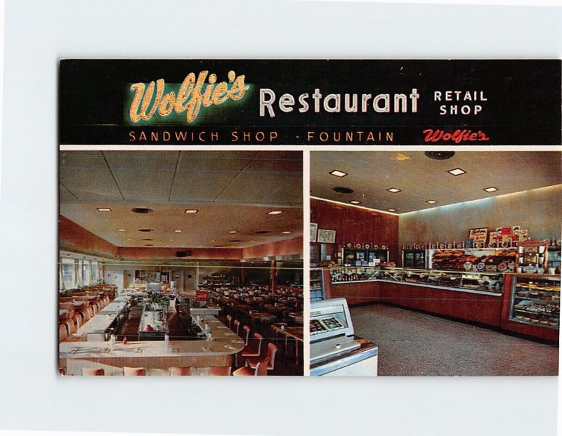 Postcard Wolfie's Restaurant & Fountain, St. Petersburg, Florida, USA