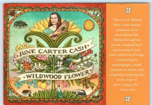 JUNE CARTER CASH Advertising Postcard WILDWOOD FLOWER 4x6 Marc Burckhardt 2003