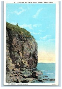 c1920's View Of Mt. Dessert Island Bar Harbor Maine ME Unposted Vintage Postcard