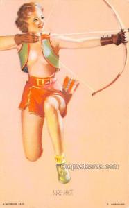 Sure Shot 1945 Mutoscope Artist Pin Up Girl, Non Postcard Backing Unused 