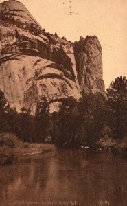 Vintage Postcard 1918 Royal Arches Rock Formations Yosemite Valley California CA