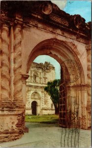 Postcard Guatemala Antigua Colonial Ruins Arch View