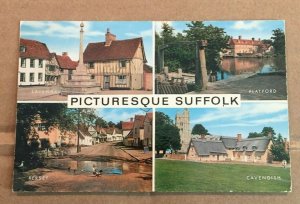 POSTCARD - 1975 USED - PICTURESQUE SUFFOLK, ENGLAND