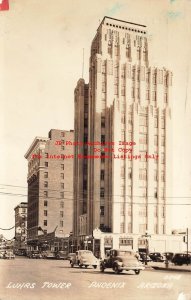 AZ, Phoenix, Arizona, RPPC, Luhrs Tower, Exterior View, Photo No B248