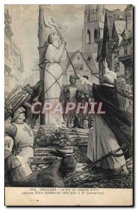 Postcard Old Orleans The Life of Joan of Arc Joan of Arc in 1431 brulee