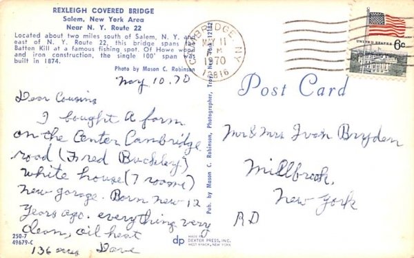 Rexleigh Covered Bridge Salem, New York