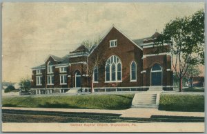 WAYNESBORO PA GERMAN BAPTIST CHURCH ANTIQUE POSTCARD