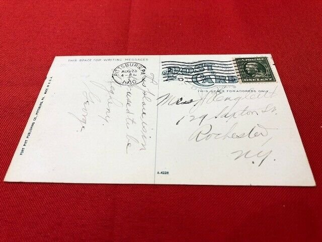 1910 postcard ELKS FLORAL DESIGN N.S. Pittsburg PA, Fort Pitt Pub.