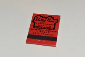 Valley View Restaurant Chicago Illinois 20 Strike Red Matchbook