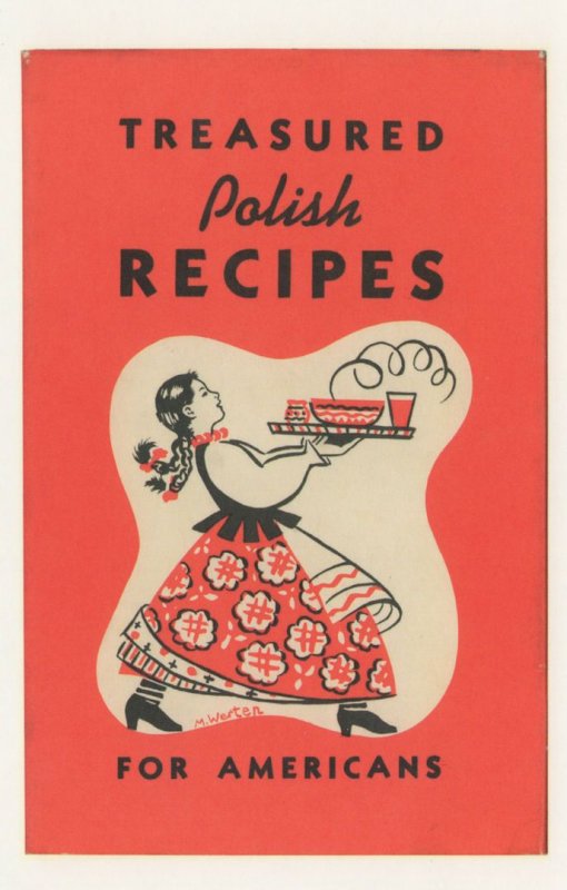 Treasured Polish Recipes For Americans Palanie Club Book Postcard