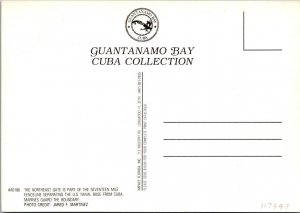 Guantanamo Bay, Cuba  NAVAL BASE NORTHEAST GATE APPROACH  4X6 Military Postcard