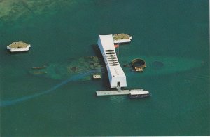 Hawaii Oahu Pearl Harber Aerial View U S S Arizona Memorial