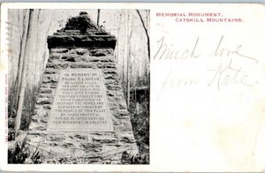 1905 Frank D. Layman Memorial Monument Catskill Mountains Postcard