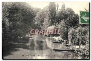 Old Postcard Mantes Seine Bras Dennemont