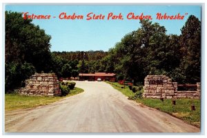 c1969 Entrance Chadron State Park Chadron Nebraska NE Vintage Unposted Postcard