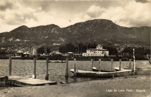 colombia, BOGOTA, Lago de Luna Park, Ferris Wheel (1950s) RPPC Postcard