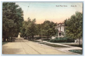 1916 South Main Street Car Anna Carbondale Illinois IL Antique Postcard