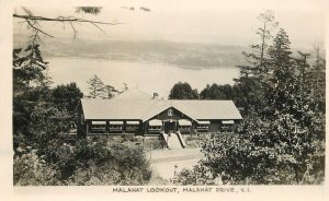 RPPC Postcard Canada Vancouver Island BC Malahat Lookout  1930s 23-4870