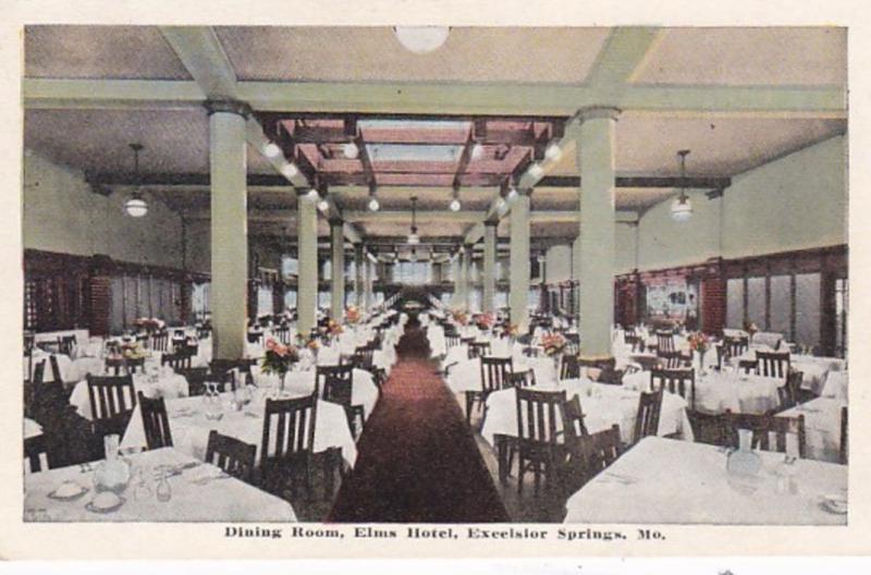 Missouri Excelsior Springs Elms Hotel Dining Room