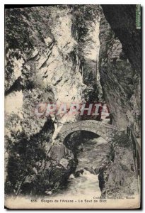 Postcard Old Areuse Gorges Leap Brot