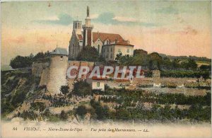 Old Postcard Vienna Our Lady of Pipet View taken Marronniers