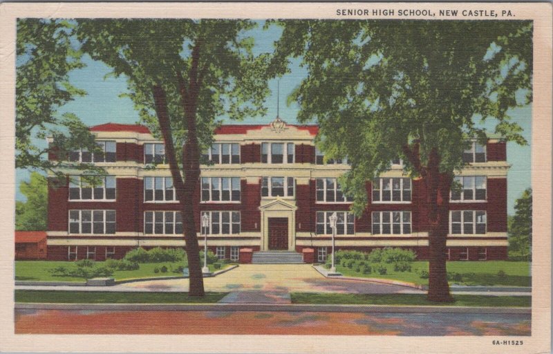 Postcard Senior High School New Castle PA