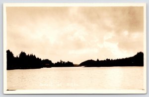 Sitka Alaska~North Pacific Coastline @ Sunset RPPC Real Photo Postcard c1927 PC