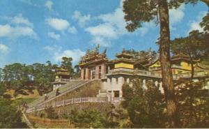 Taoist Chi Nan Temple Monkey Mountains China Unused Postcard D27