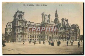 Old Postcard Paris City Hall