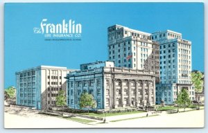 SPRINGFIELD, Illinois IL ~ Home Office FRANKLIN LIFE INSURANCE 1973 Postcard