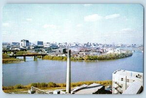 Manitoba Canada Postcard Winnipeg Prairie Largest Red River 1960 Vintage Antique