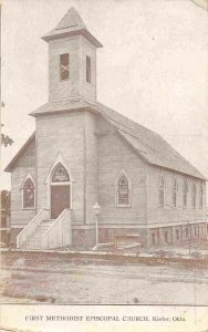 First Methodist Episcopal Church Kiefer Oklahoma 1911 postcard
