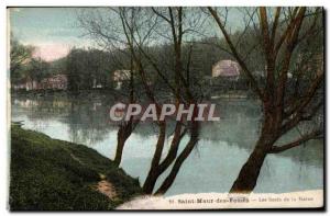 Old Postcard Saint Maur des Fosses Les Bords de la Mare