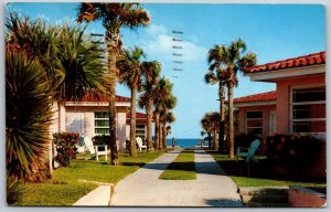 Vtg Daytona Beach Florida FL Bahama Colony Cottages 1950s View Postcard