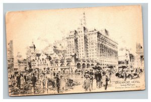 Vintage 1920's Advertising Postcard Davenport Hotel Spokane Washington