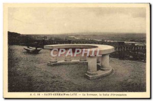 Old Postcard Saint Germain en Laye The Terrace table & # 39orientation