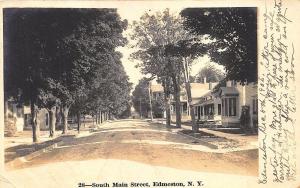 Edmeston NY South Main Street 1916 RPPC Postcard