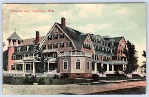 1910 TEMPLETON INN MASSACHUSETTS HUGE HOTEL UNDERWOOD & CARROL GERMANY POSTCARD