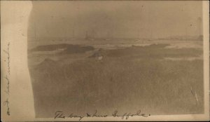 New Suffolk New York NY Southold Long Island The Bay c1905 Real Photo Postcard