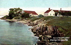 Maine Casco Bay Greetings Home Of Pearl Of Orrs Island