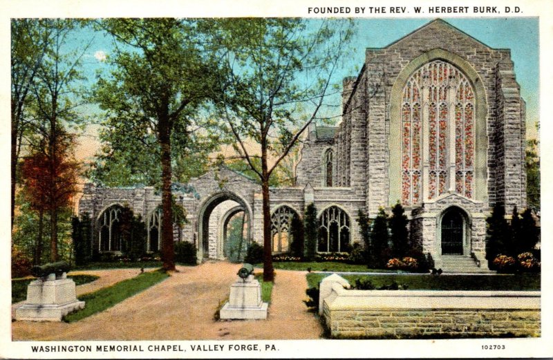 Pennsylvania Valley Forge Washington Memorial Chapel 1926 Curteich